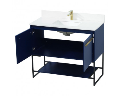 Elegant Bathroom Vanity - Blue (VF42540MBL-BS)