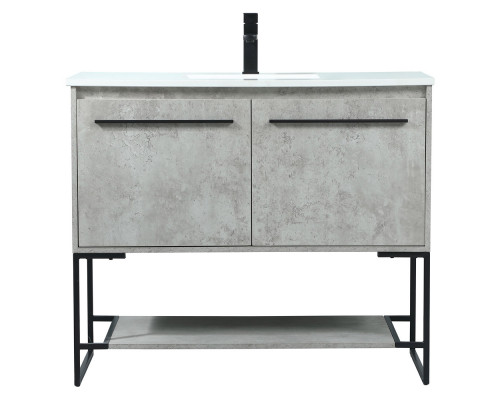 Elegant Bathroom Vanity - Concrete Gray (VF42540MCG)