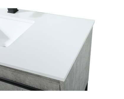 Elegant Bathroom Vanity - Concrete Gray (VF42540MCG)