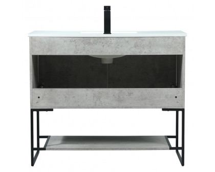 Elegant Bathroom Vanity - Concrete Gray (VF42540MCG)