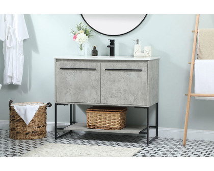 Elegant Bathroom Vanity - Concrete Gray (VF42540MCG)