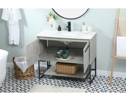 Elegant Bathroom Vanity - Concrete Gray (VF42540MCG)