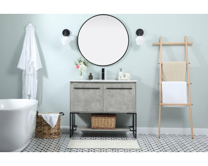 Elegant Bathroom Vanity - Concrete Gray (VF42540MCG)