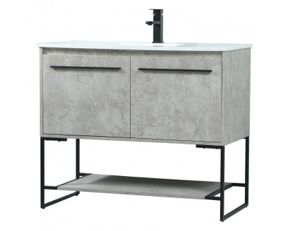 Elegant Bathroom Vanity - Concrete Gray (VF42540MCG)