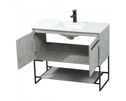 Elegant Bathroom Vanity - Concrete Gray (VF42540MCG)