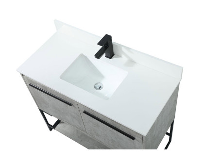 Elegant Bathroom Vanity - Concrete Gray (VF42540MCG-BS)