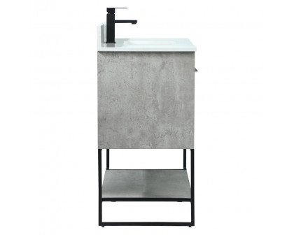 Elegant Bathroom Vanity - Concrete Gray (VF42540MCG-BS)