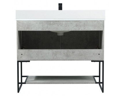 Elegant Bathroom Vanity - Concrete Gray (VF42540MCG-BS)