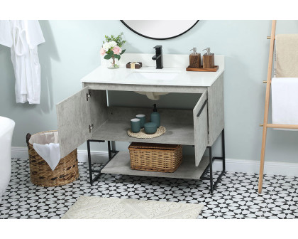 Elegant Bathroom Vanity - Concrete Gray (VF42540MCG-BS)