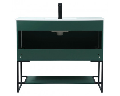 Elegant Bathroom Vanity - Green (VF42540MGN)