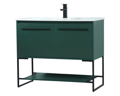 Elegant Bathroom Vanity - Green (VF42540MGN)