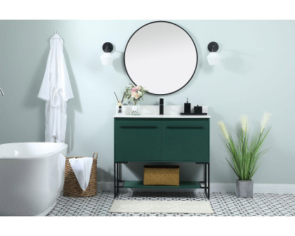 Elegant Bathroom Vanity - Green (VF42540MGN-BS)