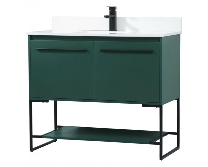 Elegant Bathroom Vanity - Green (VF42540MGN-BS)