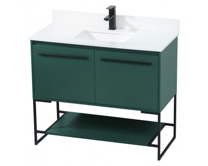 Elegant Bathroom Vanity - Green (VF42540MGN-BS)