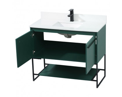 Elegant Bathroom Vanity - Green (VF42540MGN-BS)