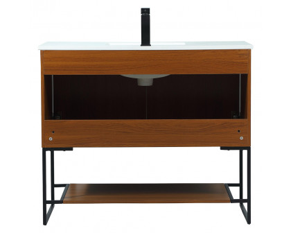 Elegant Bathroom Vanity - Teak (VF42540MTK)