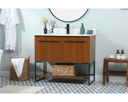 Elegant Bathroom Vanity - Teak (VF42540MTK-BS)