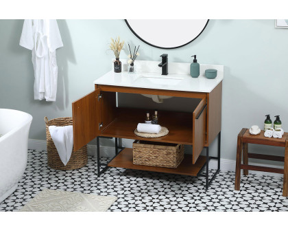 Elegant Bathroom Vanity - Teak (VF42540MTK-BS)