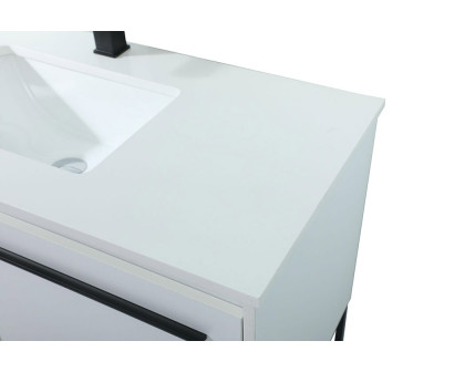 Elegant Bathroom Vanity - White (VF42540MWH)