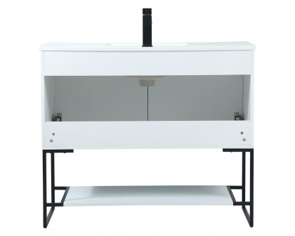 Elegant Bathroom Vanity - White (VF42540MWH)