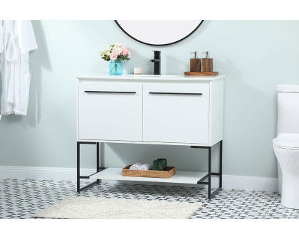 Elegant Bathroom Vanity - White (VF42540MWH)