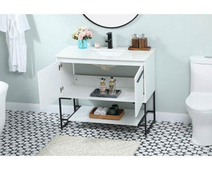 Elegant Bathroom Vanity - White (VF42540MWH)