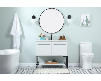 Elegant Bathroom Vanity - White (VF42540MWH)