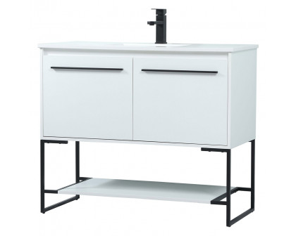 Elegant Bathroom Vanity - White (VF42540MWH)