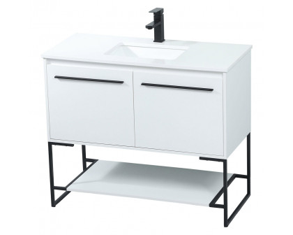 Elegant Bathroom Vanity - White (VF42540MWH)