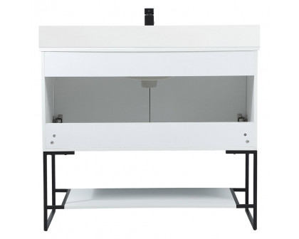 Elegant Bathroom Vanity - White (VF42540MWH-BS)