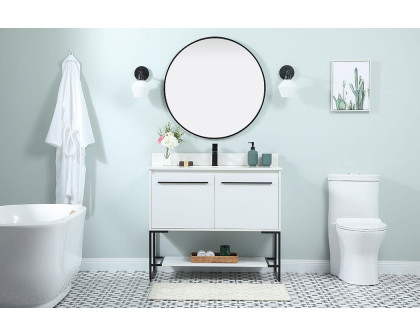 Elegant Bathroom Vanity - White (VF42540MWH-BS)