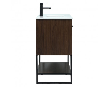 Elegant Bathroom Vanity - Walnut (VF42540MWT)