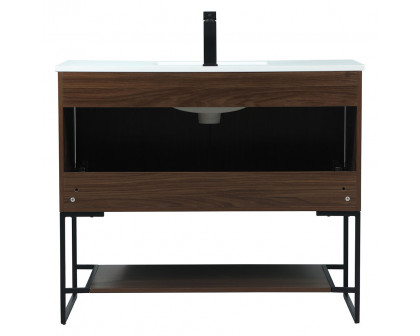 Elegant Bathroom Vanity - Walnut (VF42540MWT)