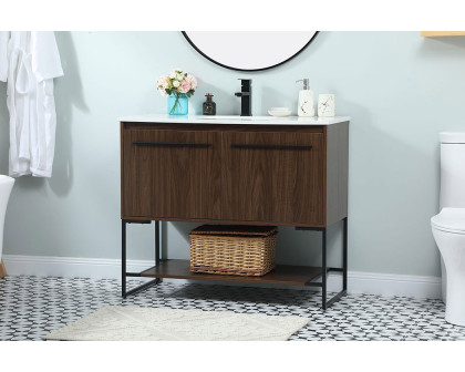 Elegant Bathroom Vanity - Walnut (VF42540MWT)