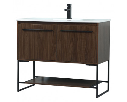 Elegant Bathroom Vanity - Walnut (VF42540MWT)