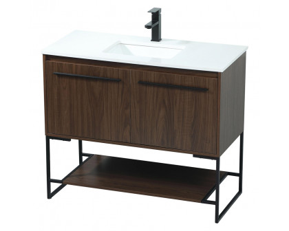 Elegant Bathroom Vanity - Walnut (VF42540MWT)