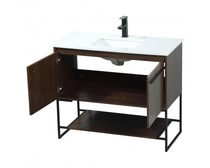 Elegant Bathroom Vanity - Walnut (VF42540MWT)