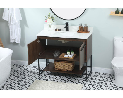 Elegant Bathroom Vanity - Walnut (VF42540MWT-BS)