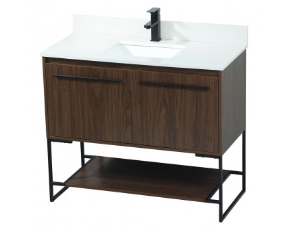 Elegant Bathroom Vanity - Walnut (VF42540MWT-BS)