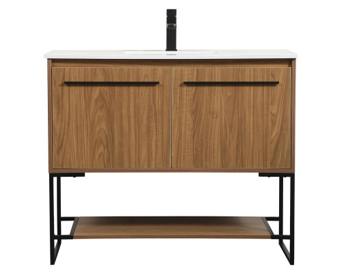 Elegant Bathroom Vanity - Walnut Brown (VF42540WB)