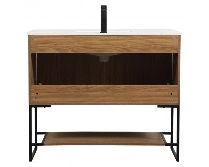 Elegant Bathroom Vanity - Walnut Brown (VF42540WB)