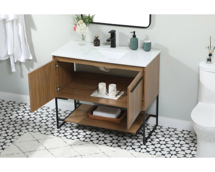 Elegant Bathroom Vanity - Walnut Brown (VF42540WB)