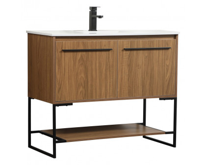 Elegant Bathroom Vanity - Walnut Brown (VF42540WB)