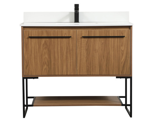 Elegant Bathroom Vanity - Walnut Brown (VF42540WB-BS)