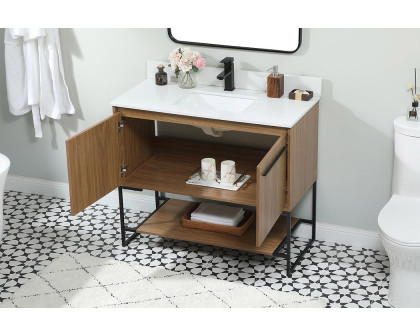 Elegant Bathroom Vanity - Walnut Brown (VF42540WB-BS)