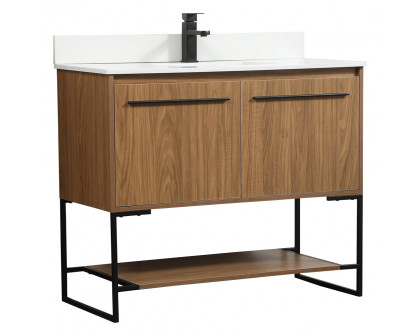 Elegant Bathroom Vanity - Walnut Brown (VF42540WB-BS)