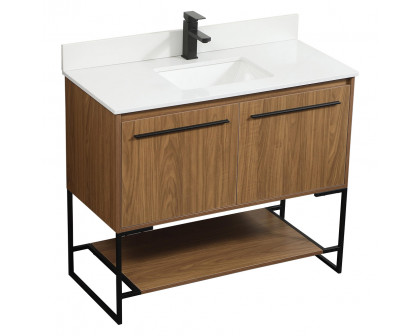 Elegant Bathroom Vanity - Walnut Brown (VF42540WB-BS)