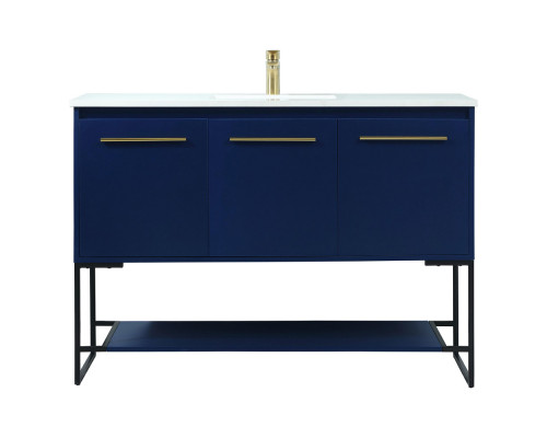 Elegant Bathroom Vanity - Blue (VF42548MBL)