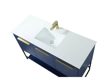 Elegant Bathroom Vanity - Blue (VF42548MBL)