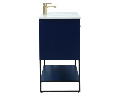 Elegant Bathroom Vanity - Blue (VF42548MBL)